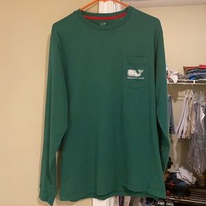 Vineyard Vines Green Long Sleeve Tee